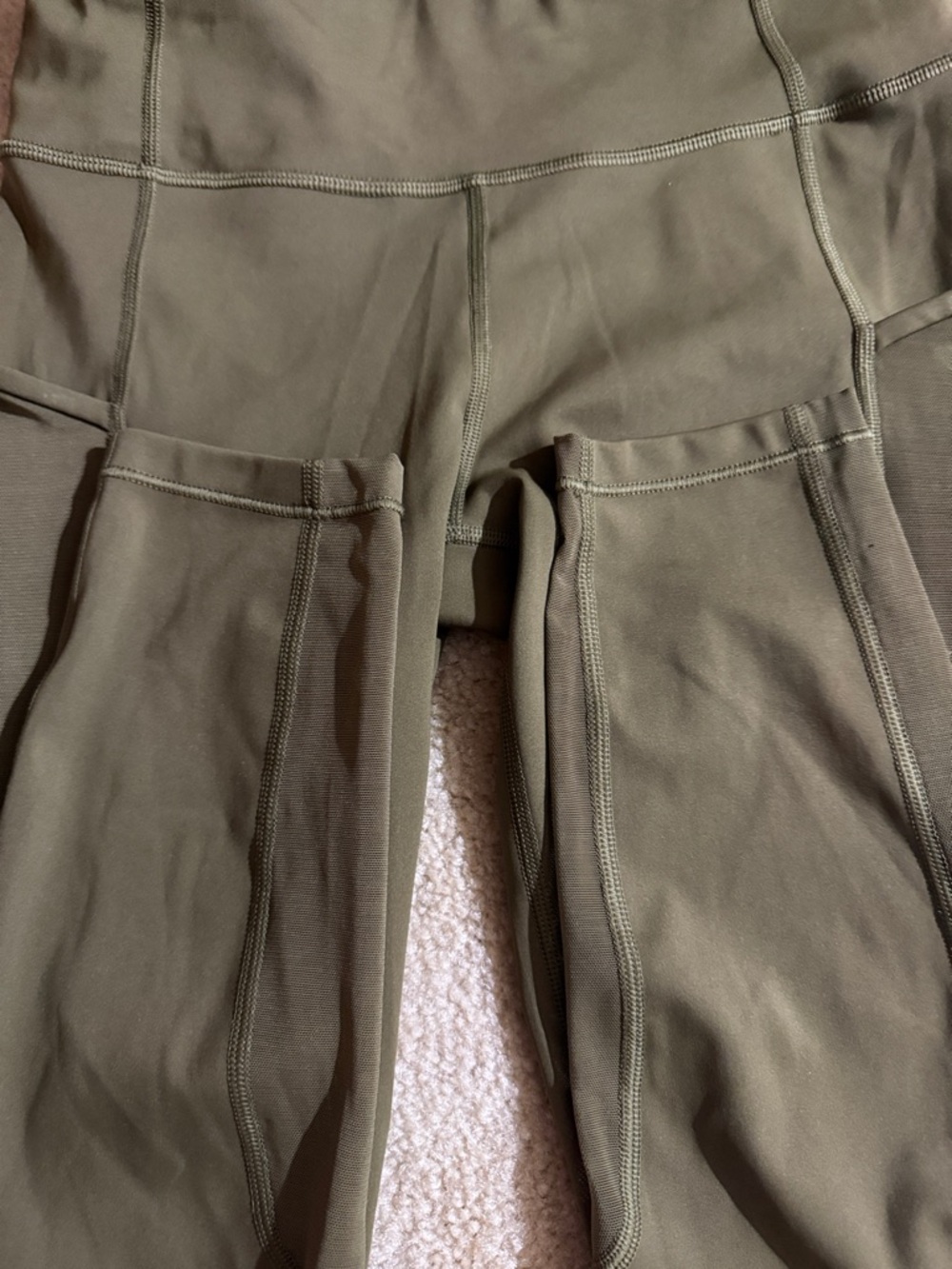 Athleta Ultimate Stash Mesh 7/8 Women's Leggings size small Acacia Olive - Picture 8 of 12
